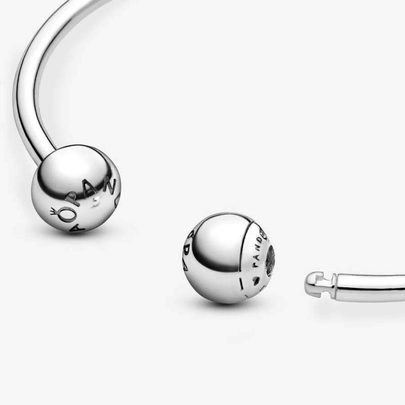 Pandora Moments Open Bangle Sterling Silver | 18925-GVJA