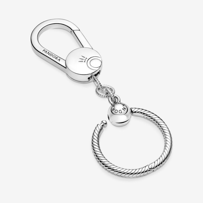 Pandora Moments Small Bag Charm Holder Sterling Silver | 26547-KJXH