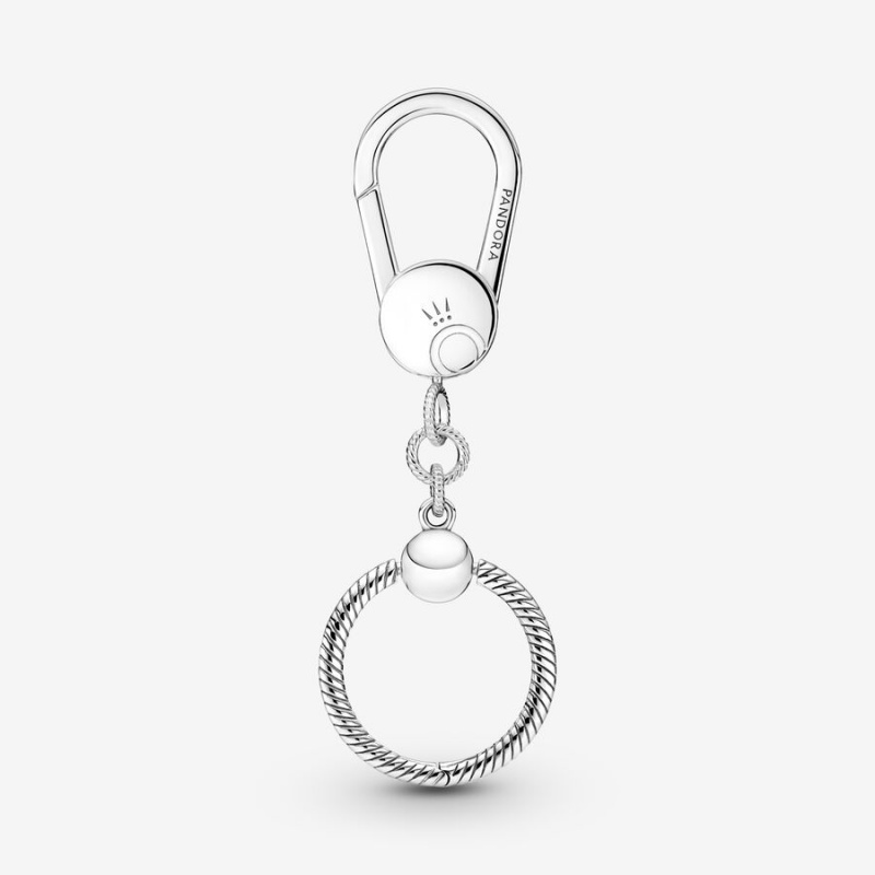 Pandora Moments Small Bag Charm Holder Sterling Silver | 26547-KJXH