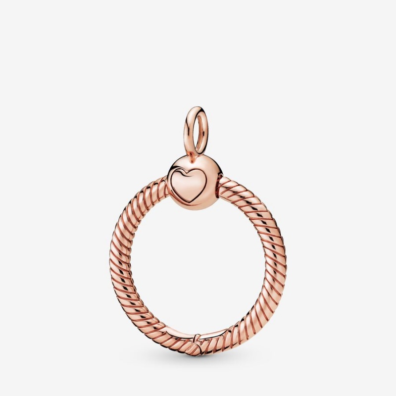 Pandora Moments Small O Pendant Rose Gold Plated | 72016-XJTS