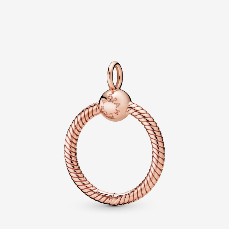 Pandora Moments Small O Pendant Rose Gold Plated | 72016-XJTS