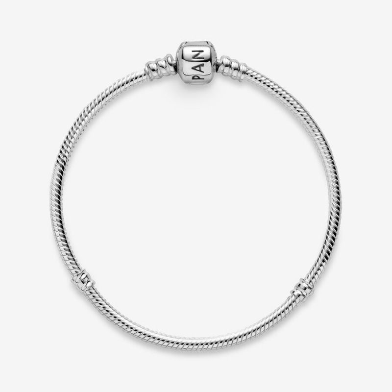 Pandora Moments Snake Chain Bracelet Sterling Silver | 74296-JMBY