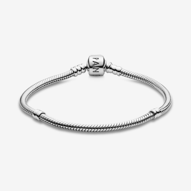 Pandora Moments Snake Chain Bracelet Sterling Silver | 74296-JMBY