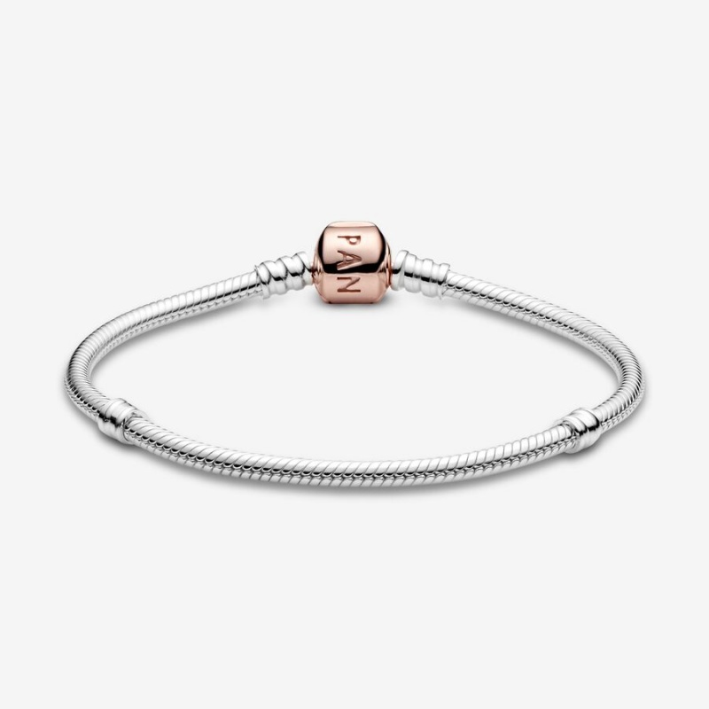 Pandora Moments Snake Chain Bracelet Two-tone | 03894-YNIU