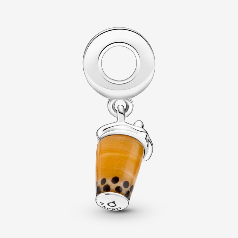 Pandora Murano Glass Bubble Tea Dangle Charm Sterling Silver | 41075-SDPA