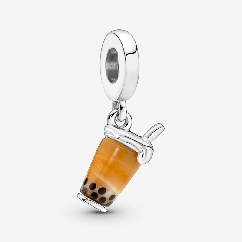 Pandora Murano Glass Bubble Tea Dangle Charm Sterling Silver | 41075-SDPA