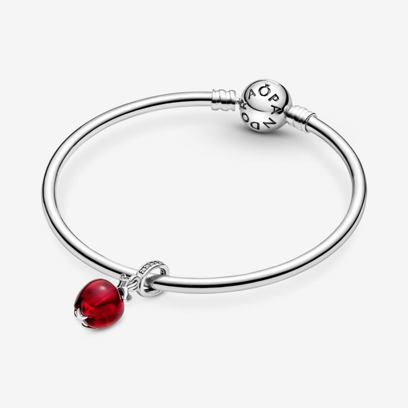 Pandora Murano Glass Red Apple Dangle Charm Sterling Silver | 81264-AGDS