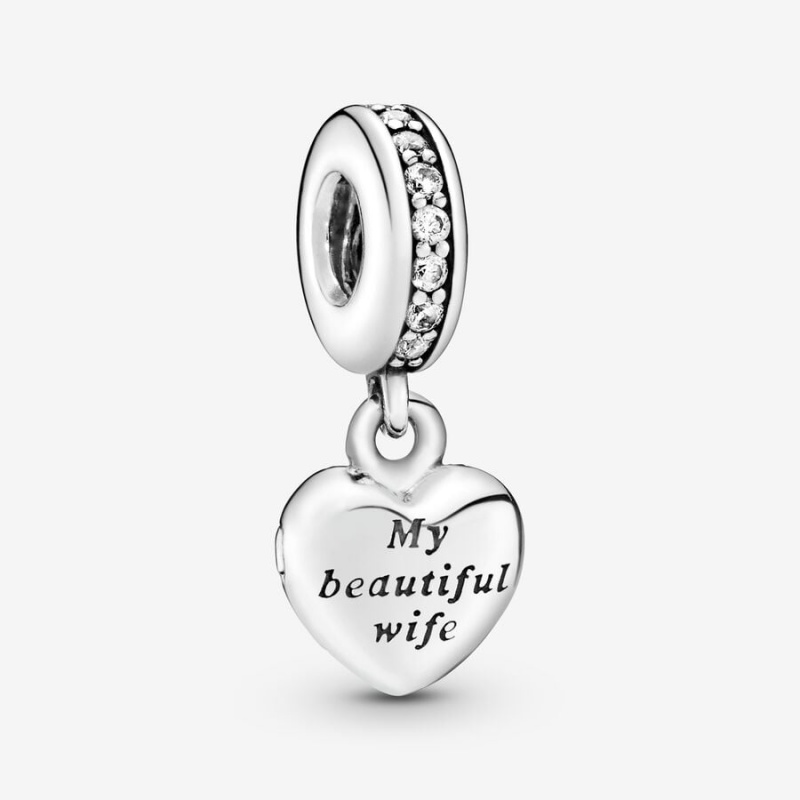 Pandora My Beautiful Wife Dangle Charm Sterling Silver | 41320-FXWM