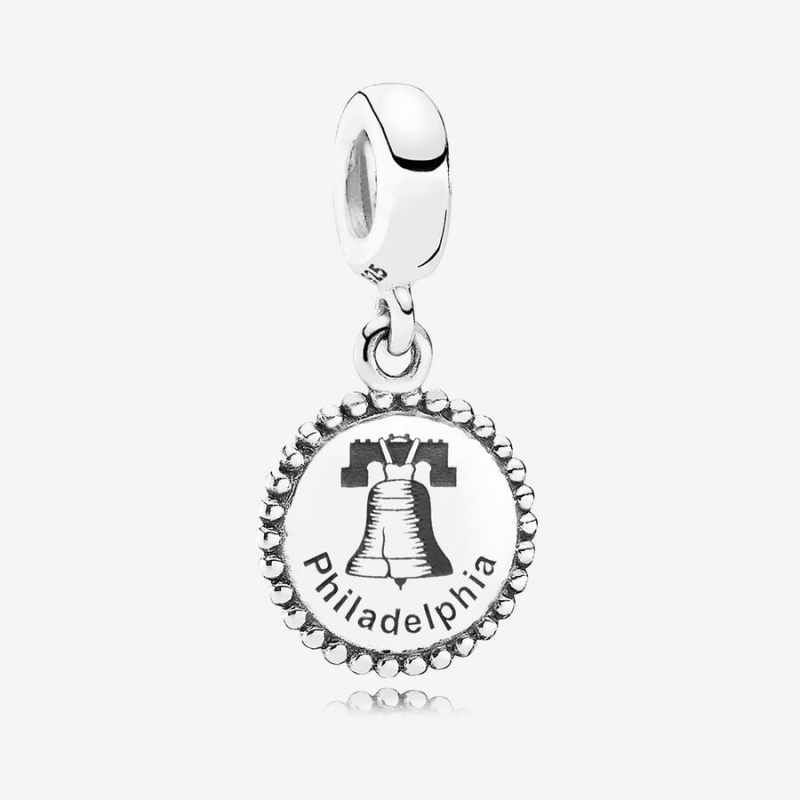 Pandora Philadelphia Dangle Charm Sterling Silver | 93476-BAZJ