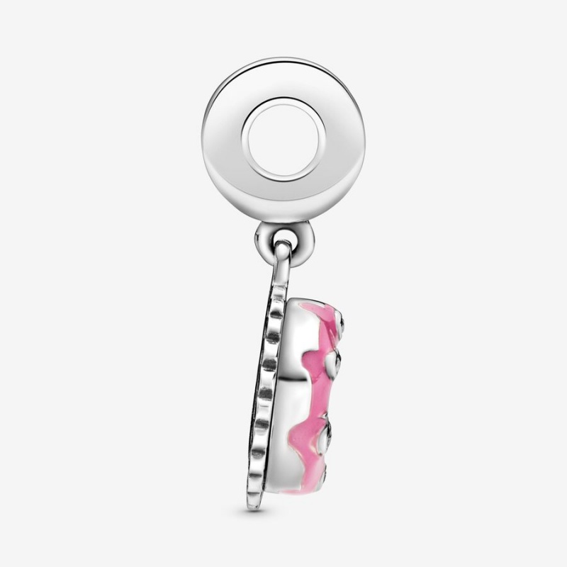 Pandora Pink Birthday Cake Dangle Charm Sterling Silver | 18746-CEXK