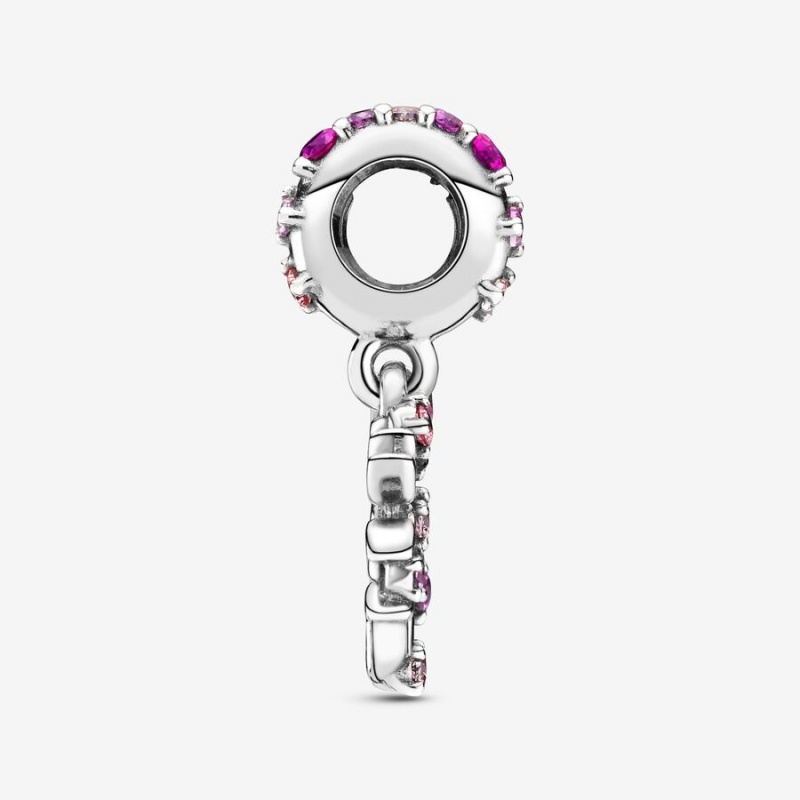 Pandora Pink Heart Family Tree Dangle Charm Sterling Silver | 29183-IPVU