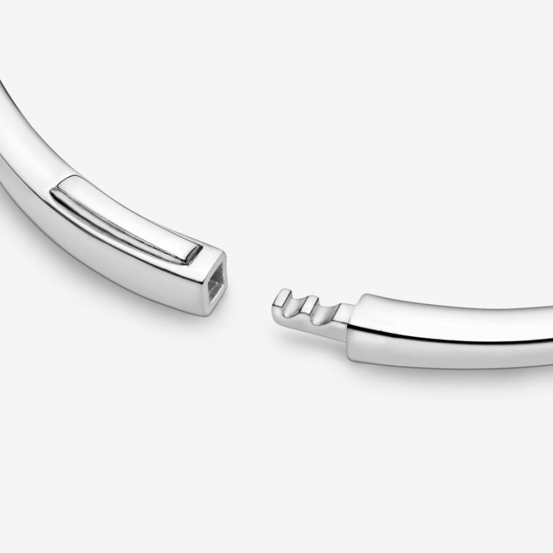 Pandora Polished Wishbone Bangle Sterling Silver | 51648-HZMR