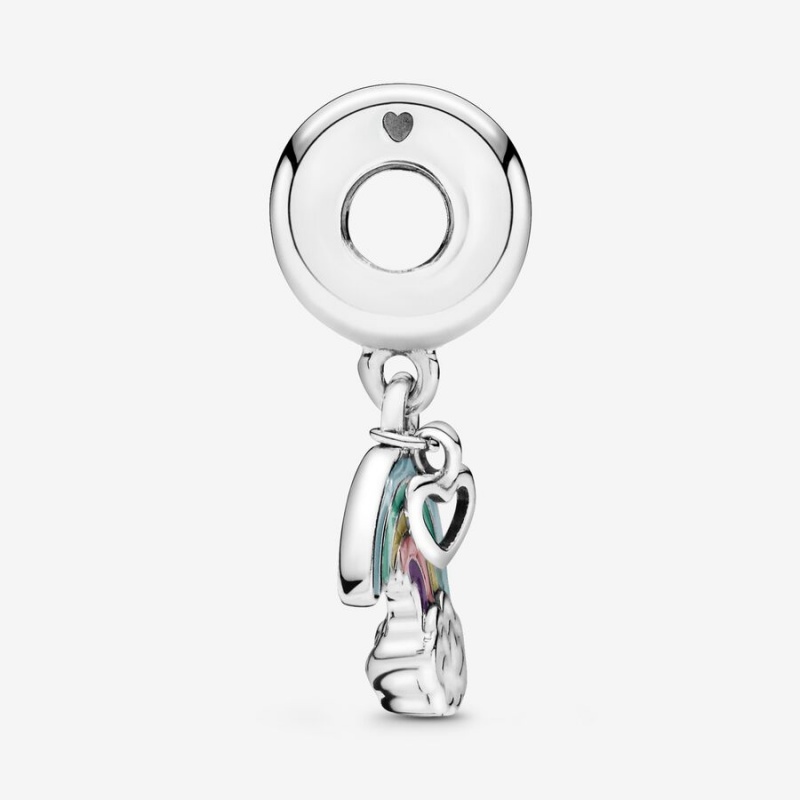 Pandora Rainbow and Cloud Dangle Charm Sterling Silver | 19457-ZBVI