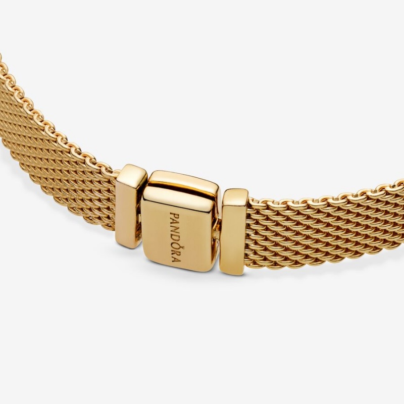 Pandora Reflexions™ Mesh Bracelet Gold Plated | 43816-PSMY