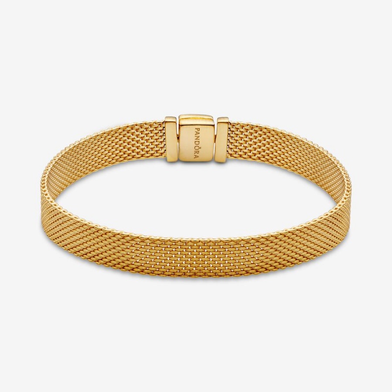 Pandora Reflexions™ Mesh Bracelet Gold Plated | 43816-PSMY