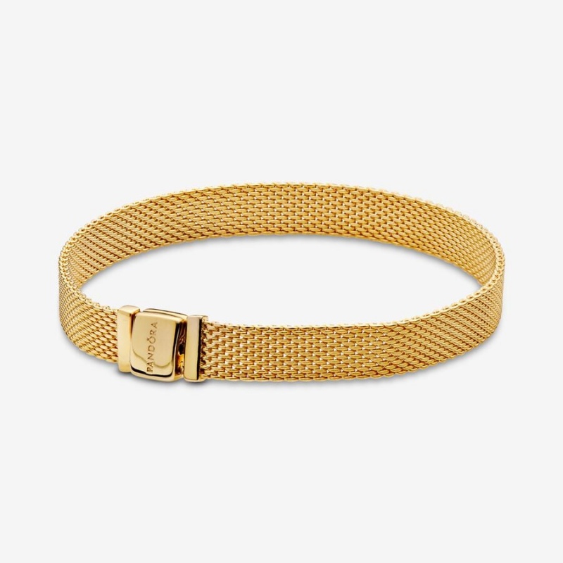 Pandora Reflexions™ Mesh Bracelet Gold Plated | 43816-PSMY