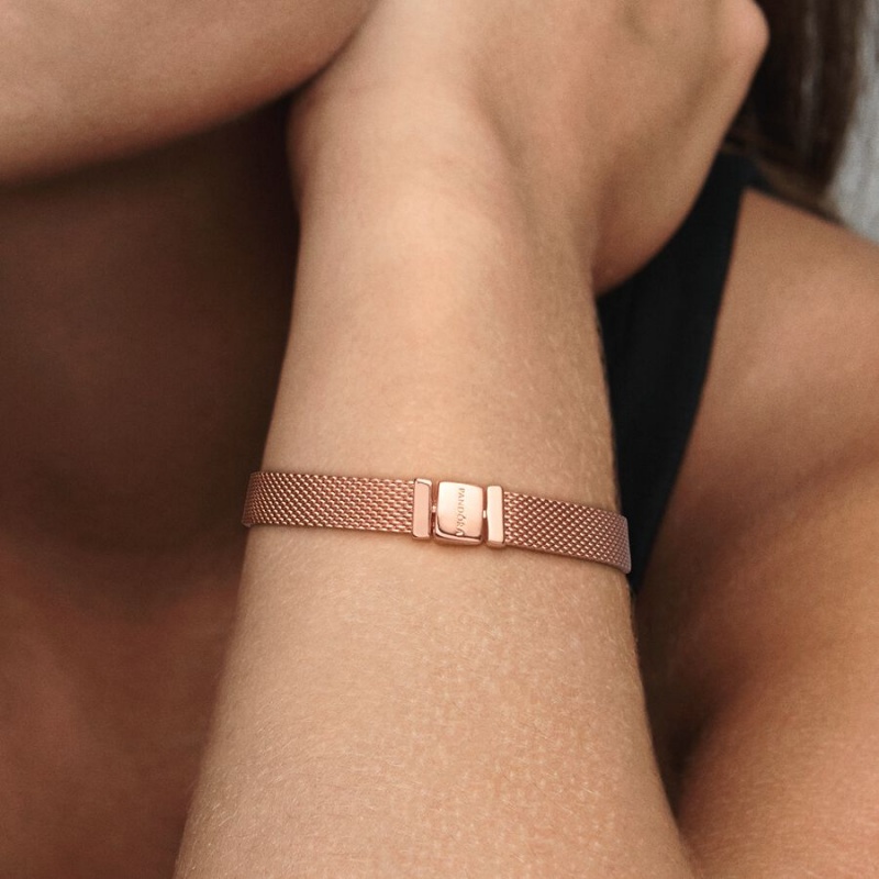 Pandora Reflexions™ Mesh Bracelet Rose Gold Plated | 23741-FTDB