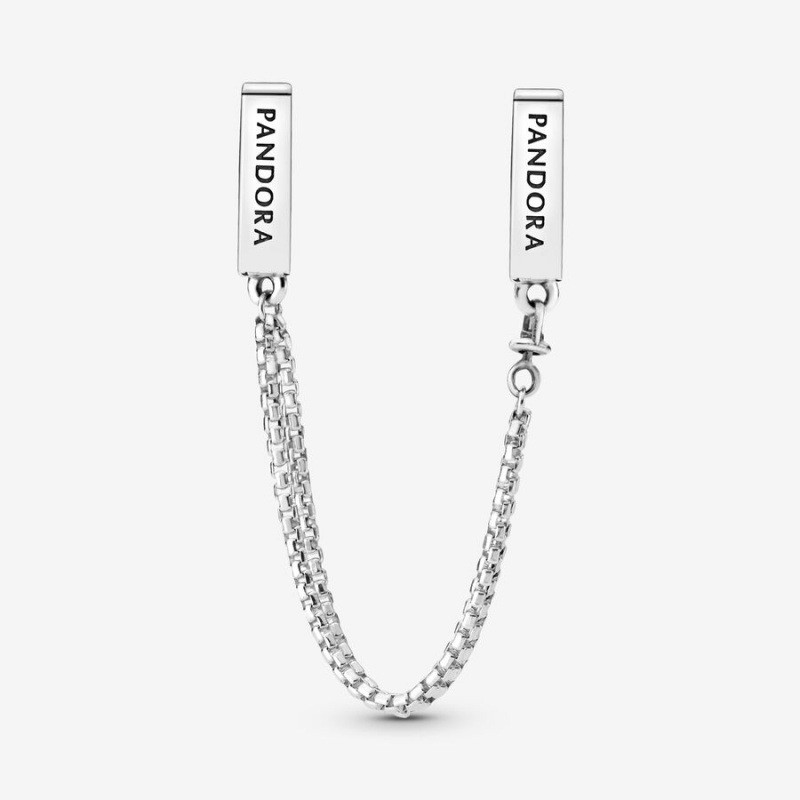 Pandora Reflexions™ Sparkling Safety Chain Clip Charm Sterling Silver | 12693-DFNX