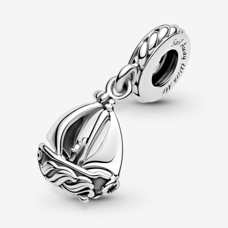 Pandora Sail Boat Dangle Charm Sterling Silver | 39104-UBEA