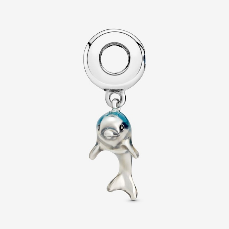 Pandora Shimmering Dolphin Dangle Charm Sterling Silver | 70238-DAWZ