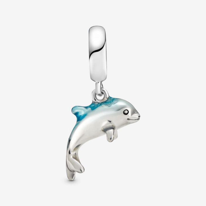 Pandora Shimmering Dolphin Dangle Charm Sterling Silver | 70238-DAWZ