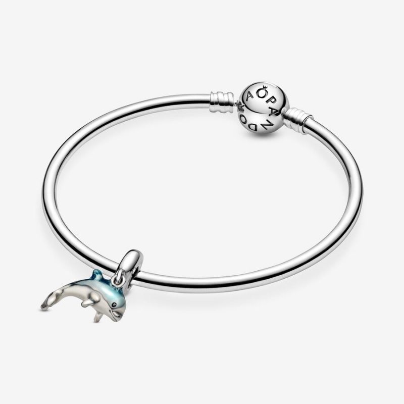 Pandora Shimmering Dolphin Dangle Charm Sterling Silver | 70238-DAWZ