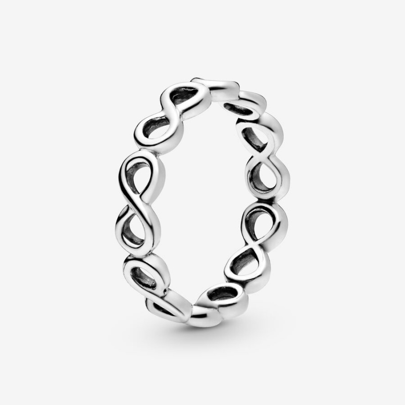 Pandora Simple Infinity Band Ring Sterling Silver | 18623-WZDO