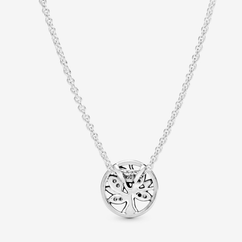 Pandora Sparkling Family Tree Necklace Family Jewelry | 30574-FAKD