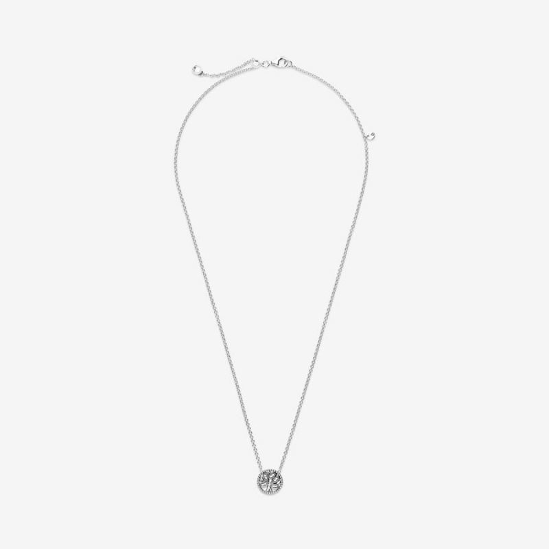 Pandora Sparkling Family Tree Necklace Family Jewelry | 30574-FAKD