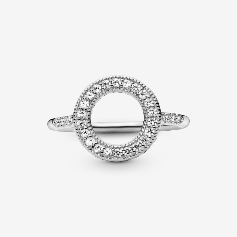 Pandora Sparkling Halo Ring Sterling Silver | 90125-GWYP