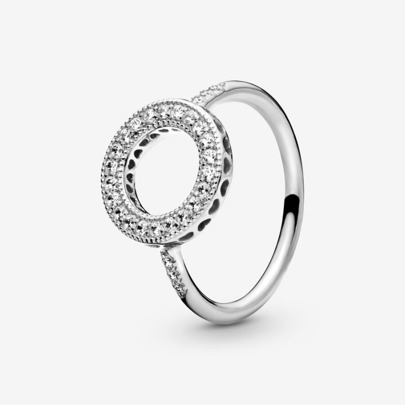 Pandora Sparkling Halo Ring Sterling Silver | 90125-GWYP