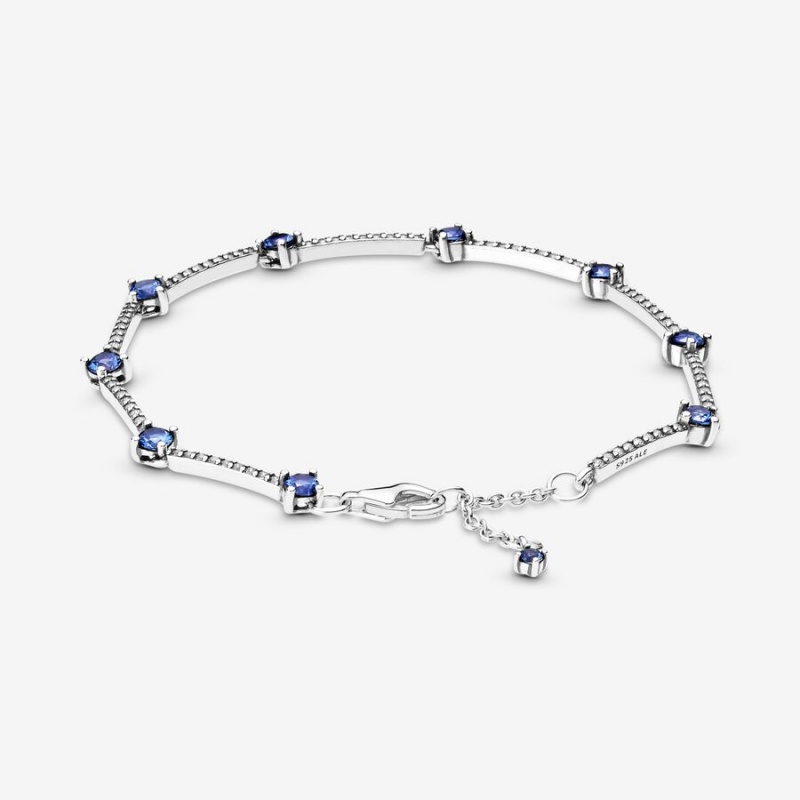 Pandora Sparkling Pavé Bars Bracelet Sterling Silver | 34570-DQMC