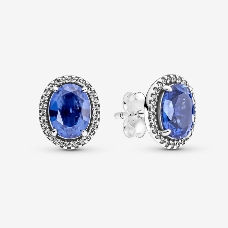 Pandora Sparkling Statement Halo Stud Earrings Sterling Silver | 80261-LYBF