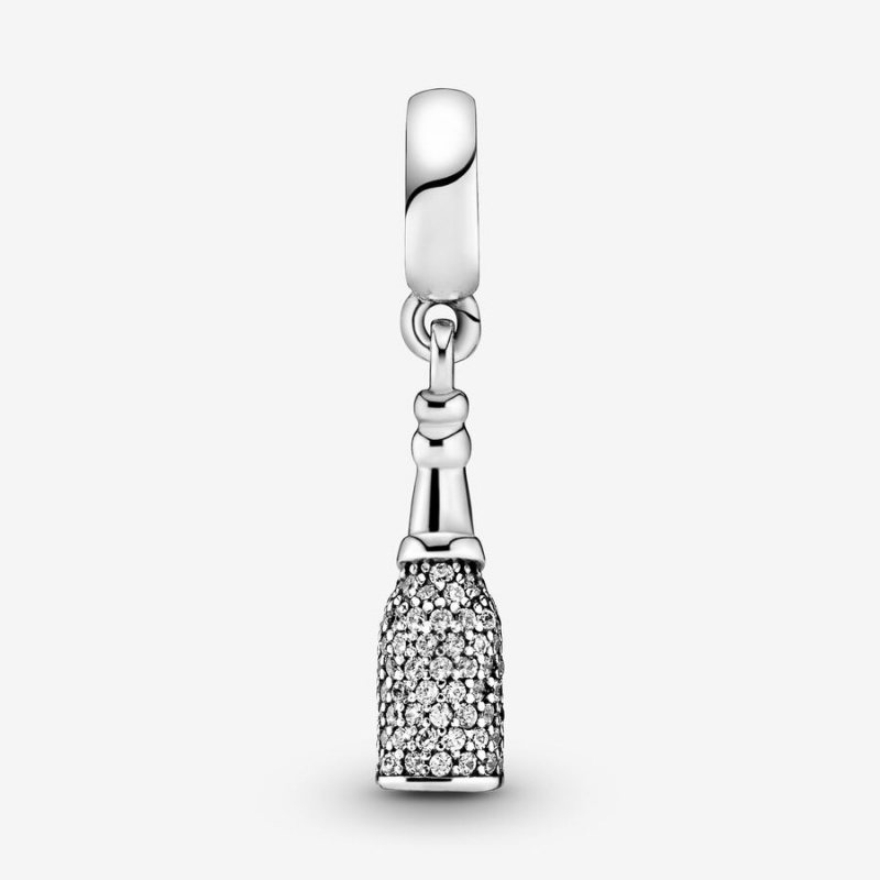 Pandora Sparkling Wine Bottle Dangle Charm Sterling Silver | 34176-SDWA