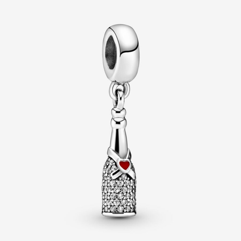 Pandora Sparkling Wine Bottle Dangle Charm Sterling Silver | 34176-SDWA