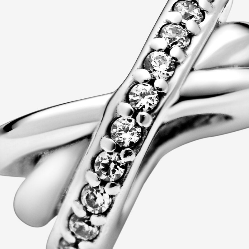 Pandora Sparkling and Polished Lines Spacer Charm Sterling Silver | 26419-MLJC