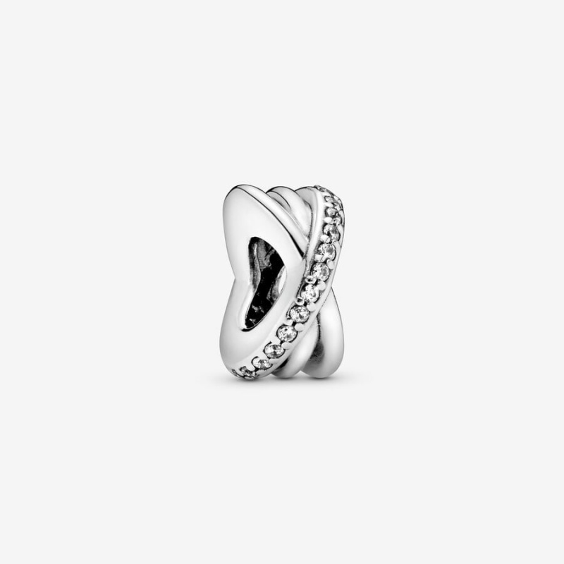 Pandora Sparkling and Polished Lines Spacer Charm Sterling Silver | 26419-MLJC