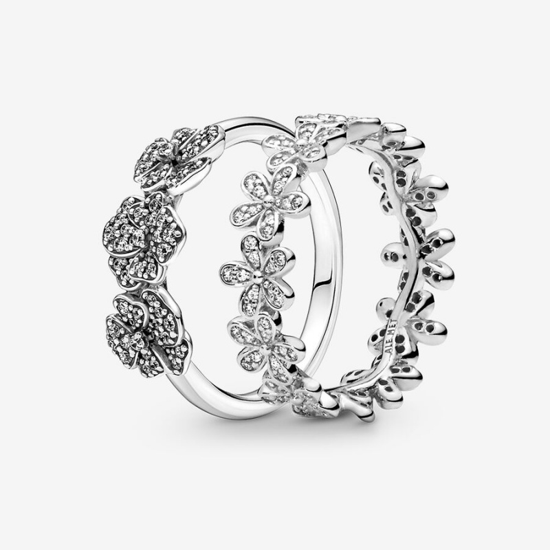 Pandora Springtime Flowers in Bloom Ring Set | 65731-MVHL