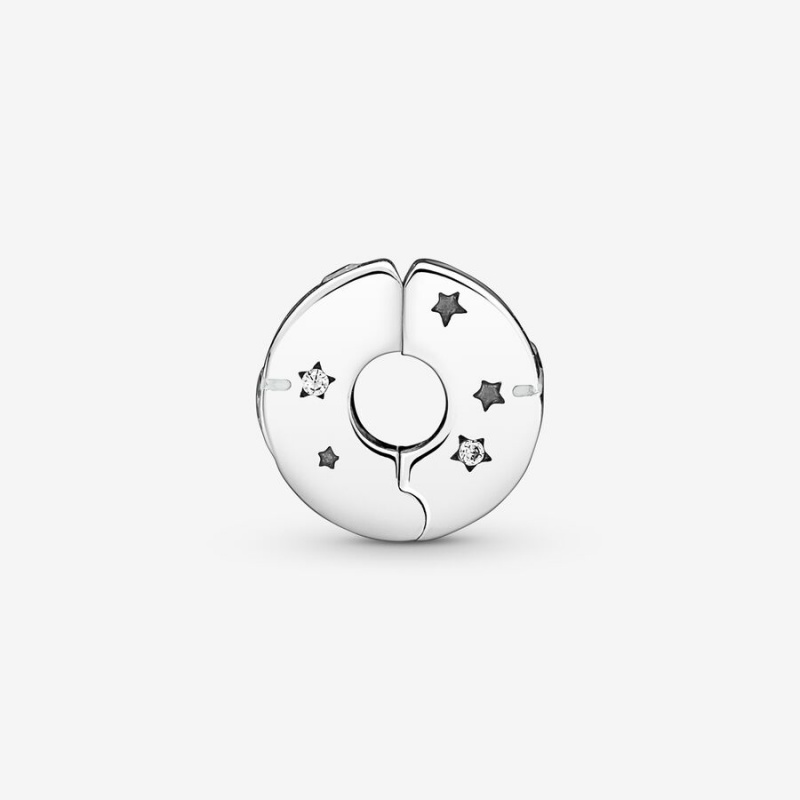 Pandora Stars & Galaxy Clip Charm Sterling Silver | 98264-AXNO