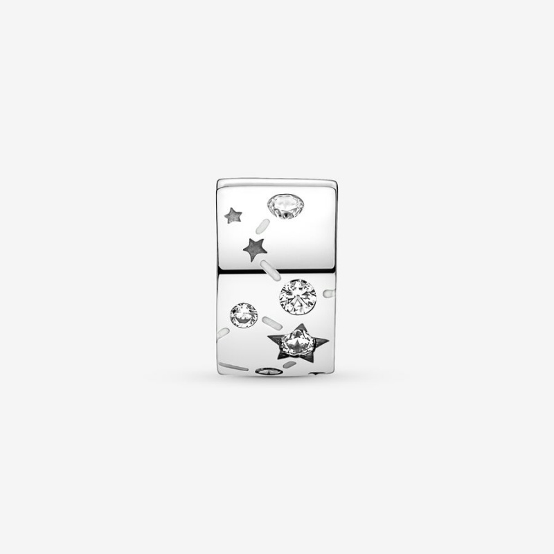 Pandora Stars & Galaxy Clip Charm Sterling Silver | 98264-AXNO