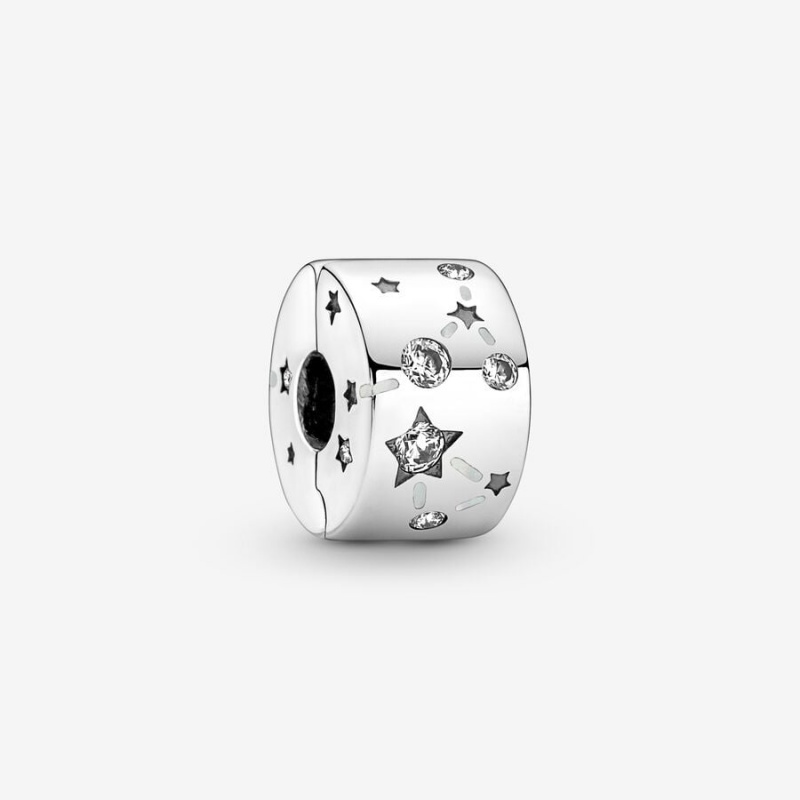 Pandora Stars & Galaxy Clip Charm Sterling Silver | 98264-AXNO