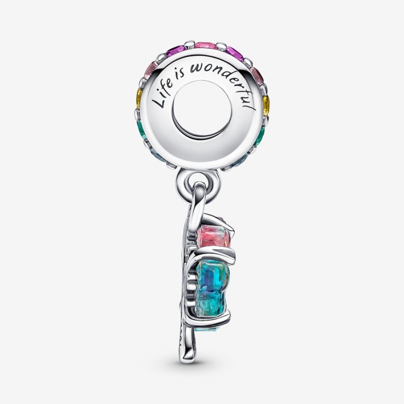 Pandora Togetherness Tree Murano Glass Dangle Charm Sterling Silver | 40169-YORV