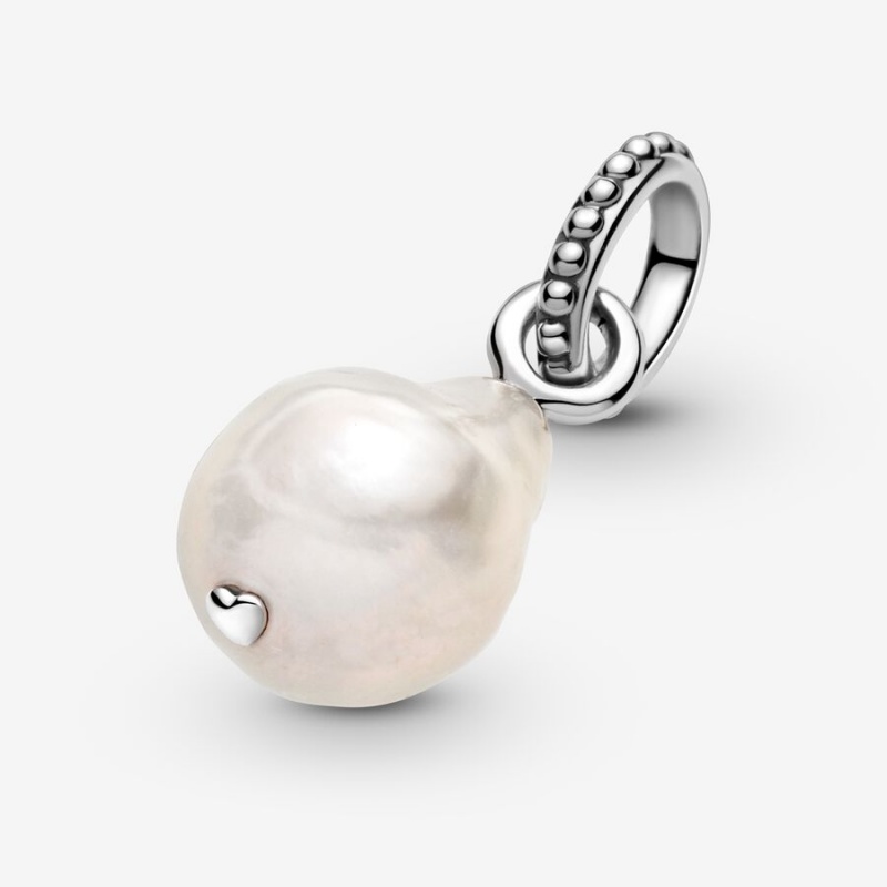 Pandora Treated Freshwater Cultured Baroque Pearl Pendant Sterling Silver | 45970-XWOP