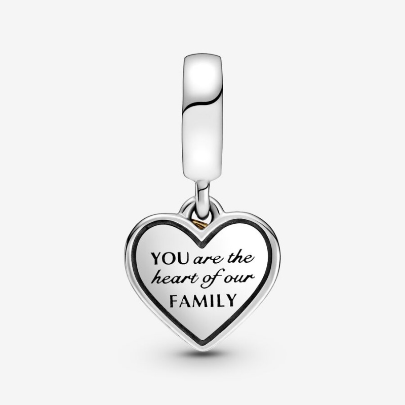 Pandora Two-tone Family Tree & Heart Dangle Charm - FINAL SALE Two-tone | 94607-QFNJ