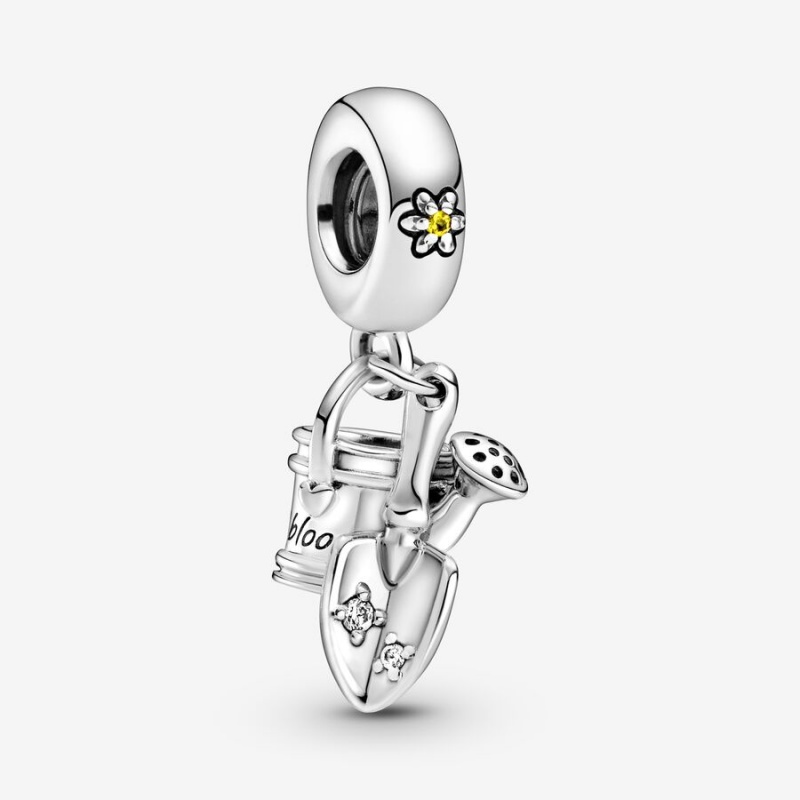 Pandora Watering Can & Trowel Dangle Charm Sterling Silver | 62951-XKJW